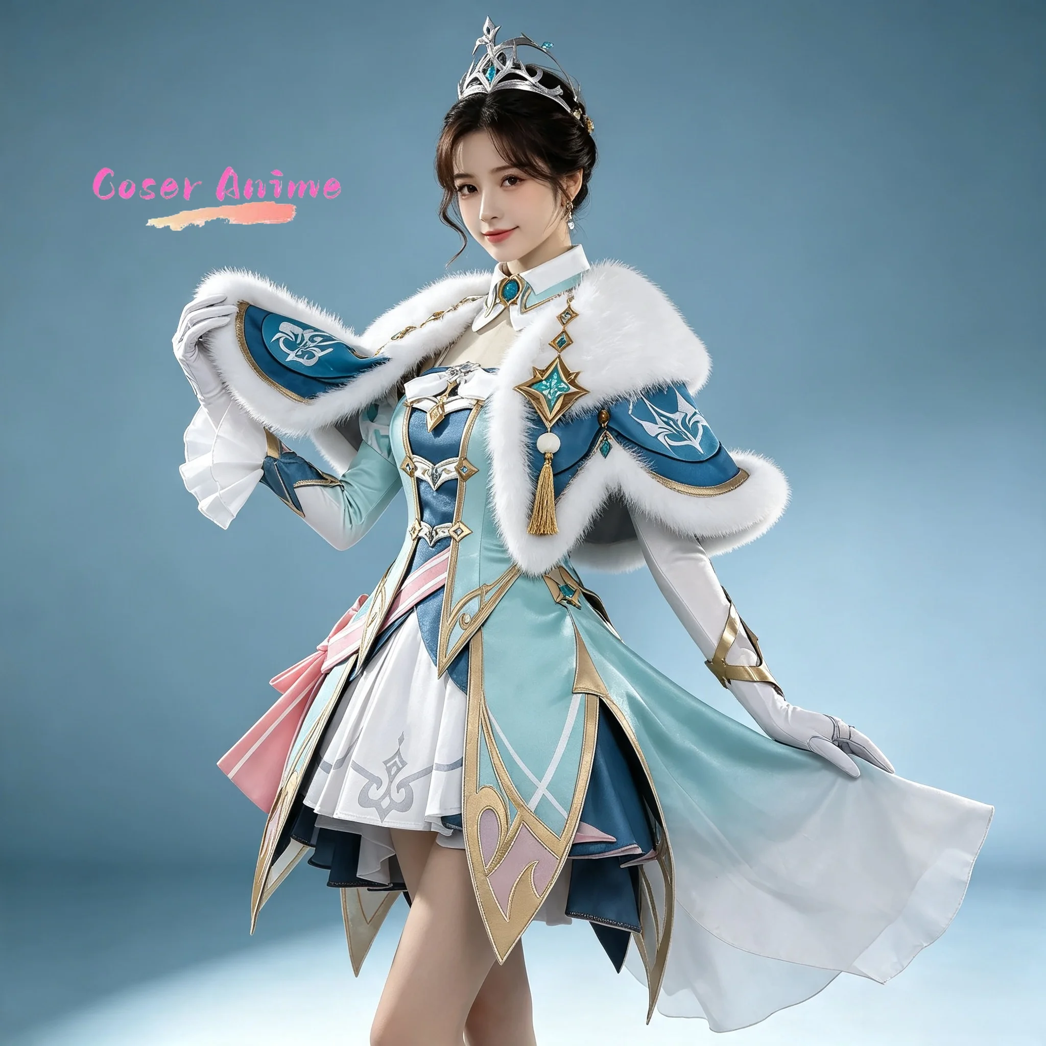 Spiel Genshin Impact Vesna Cosplay Kostüm Uniform Halloween Karneval Party Weihnachten Rollenspiel Kleidung