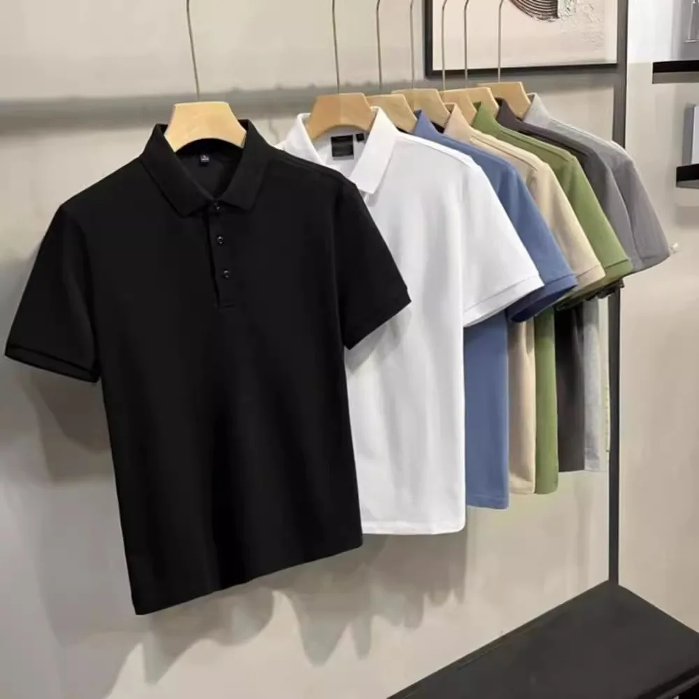camisa-masculina-de-manga-curta-em-cor-solida-top-de-uniforme-escolar-ideal-para-uso-diario-presente-perfeito-para-o-dia-dos-pais