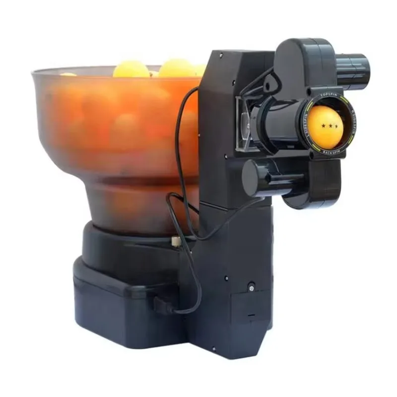 حار بيع التلقائي تنس طاولة تخدم آلة إطلاق عشوائي بينغ بونغ الكرة المدرب الكهربائية التحكم عن بعد بينغبونغ روبوت