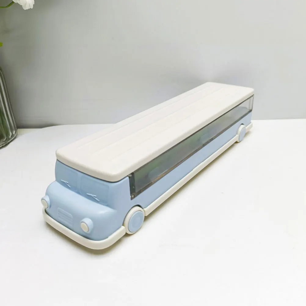 

Double Layer Pencil Case Hard Cool Back to School Clear Boy Marker Organizer for Desk Large Abs Crayon Child