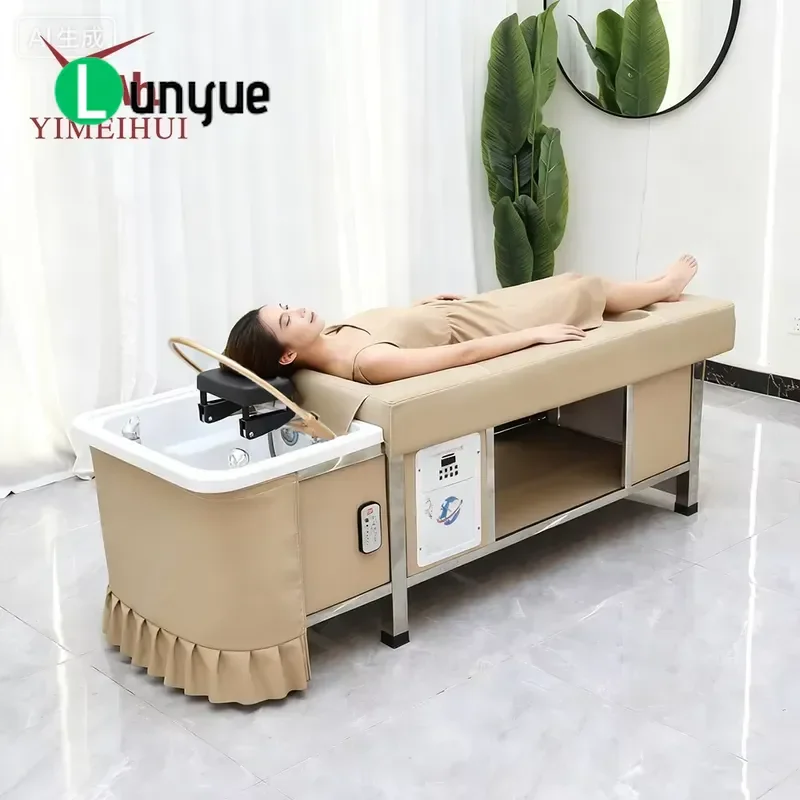 Commercial Deluxe Thai Hair Shampoo Bed Spa Massage Chair for Hair Salons Professional Furniture Comfortable Durable