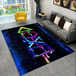 Tapis de jeu de dessin animé pour enfants, zone de manette de jeu, salon, chambre d'enfant, canapé, cuisine, décor de portes, polymères de sol non ald