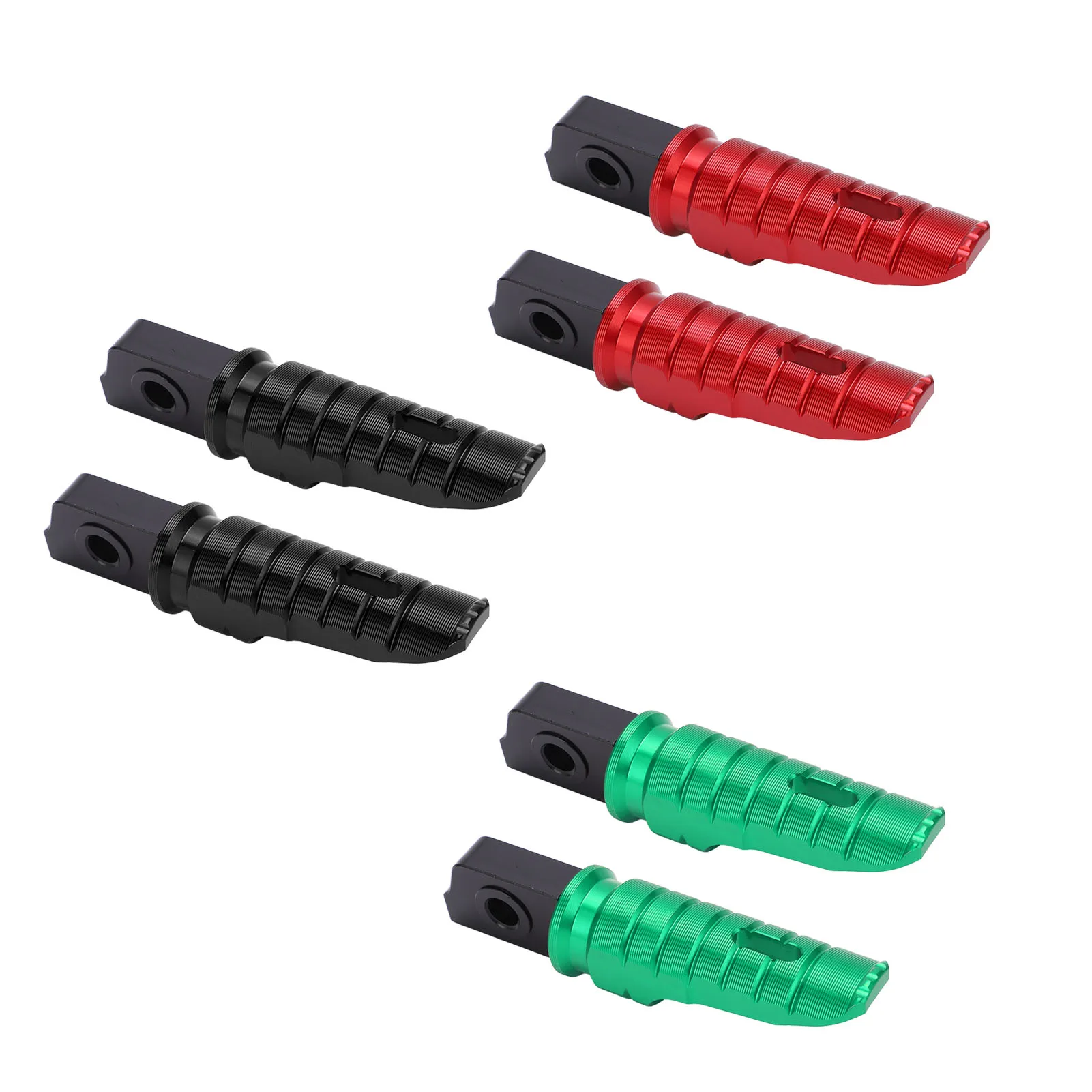 2pcs Motorcycle Front Footpeg Motorbike Foot Pedal Rustproof Antioxidant Replacement for Aprilia RS125 TUONO125 for Upgrade