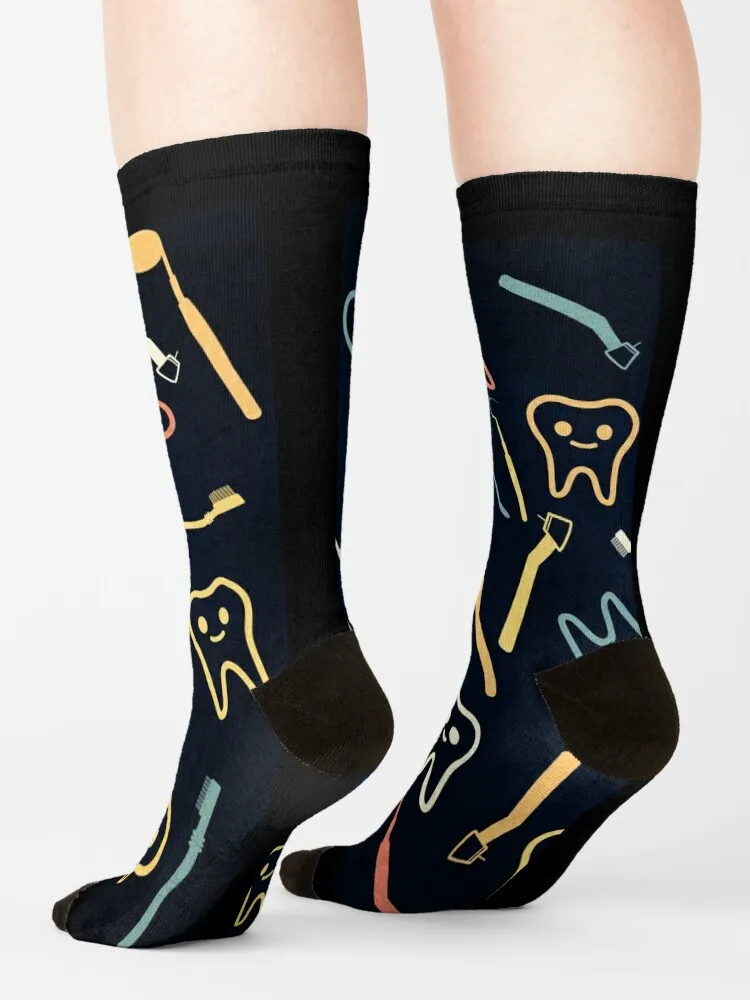 Zahnarzt Ausrüstung Geschenk Muster Socken Sport und Freizeit Wandern verrückte japanische Mode Socken für Mann Frauen