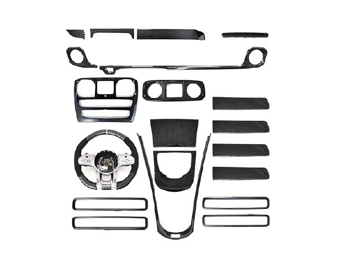 

High Quality Dry Carbon Car Accessories Interior Kits 20pcs Set LHD RHD 10pcs for G Class W464 W463 2019-2024