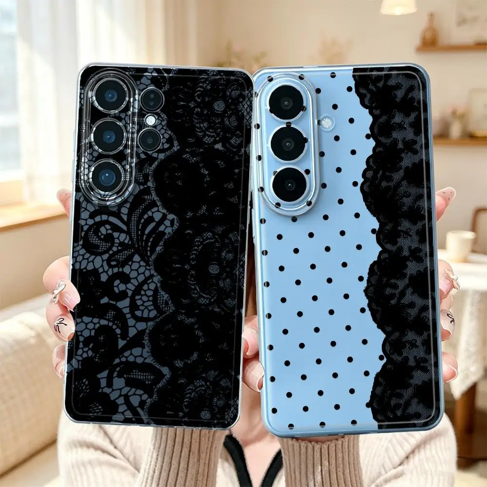 Phone Cover Case for Samsung Galaxy S26 Ultra S25 Edge Note 20 Ultra 10 S23Ultra S20 Plus S23 Ultra S21 S22 FE S24 Trendy Floral