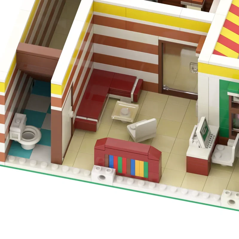 

Street View Moc Building Blocks Modular Psychiatrist Office Model Technology Brick DIY Assembly Construction Holiday Toy Gifts