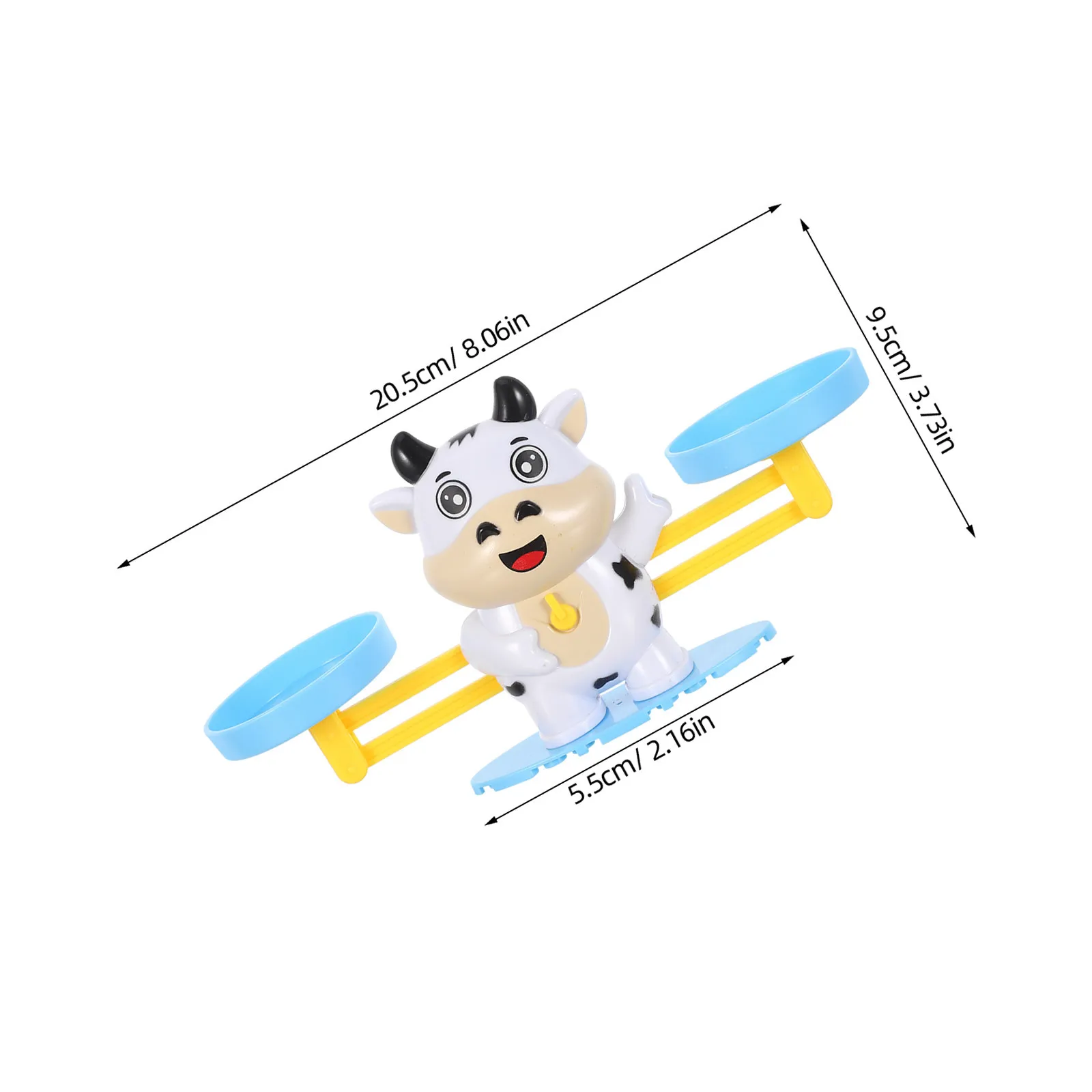 مجموعة مقياس ميزان الرياضيات البقرة، لعبة عد أرقام مونتيسوري، لعبة تعليمية لمرحلة ما قبل المدرسة ورياض الأطفال، واللوازم التعليمية