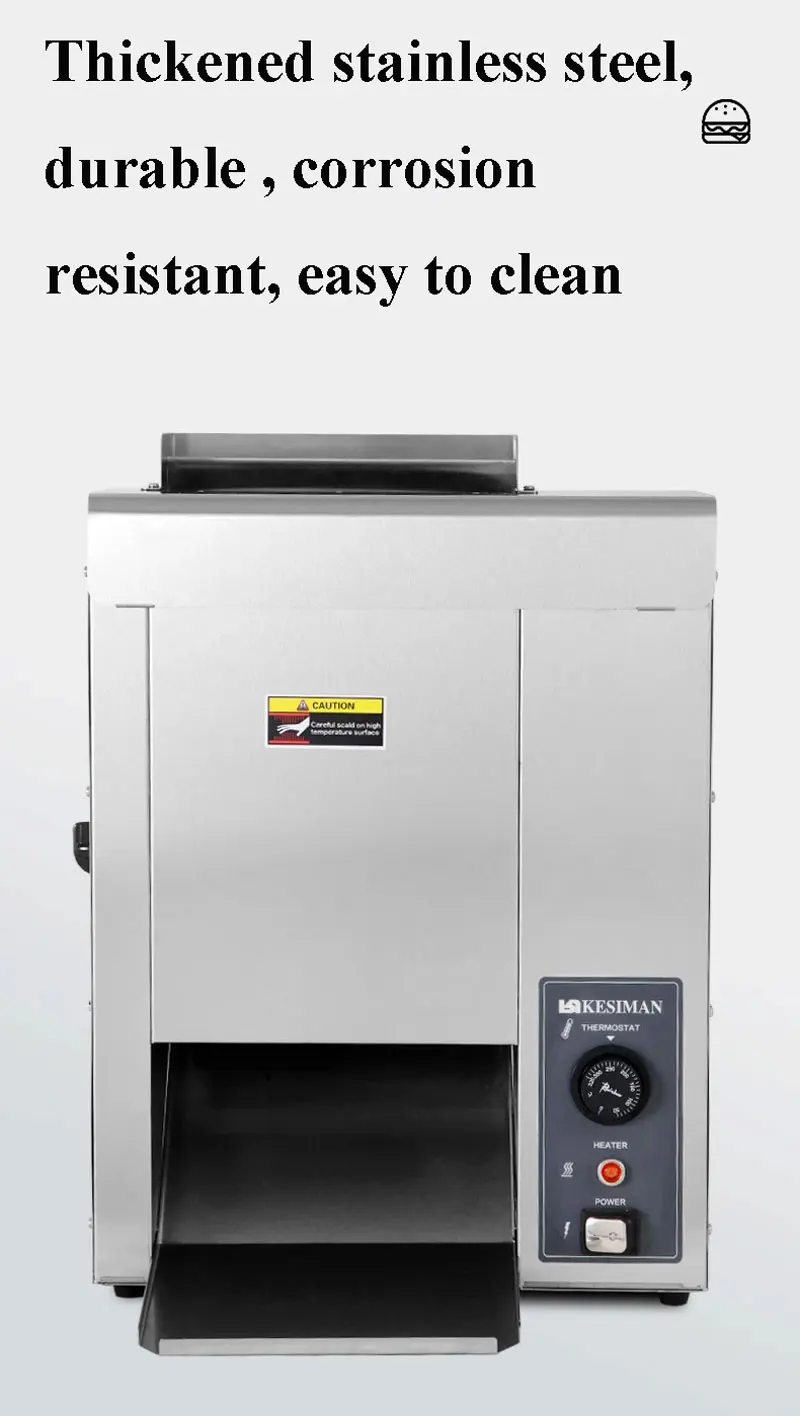 

Автоматические вертикальные машины для гамбургеров из нержавеющей стали, коммерческие машины для производства гамбургеров, тостер для булочек для гамбургеров