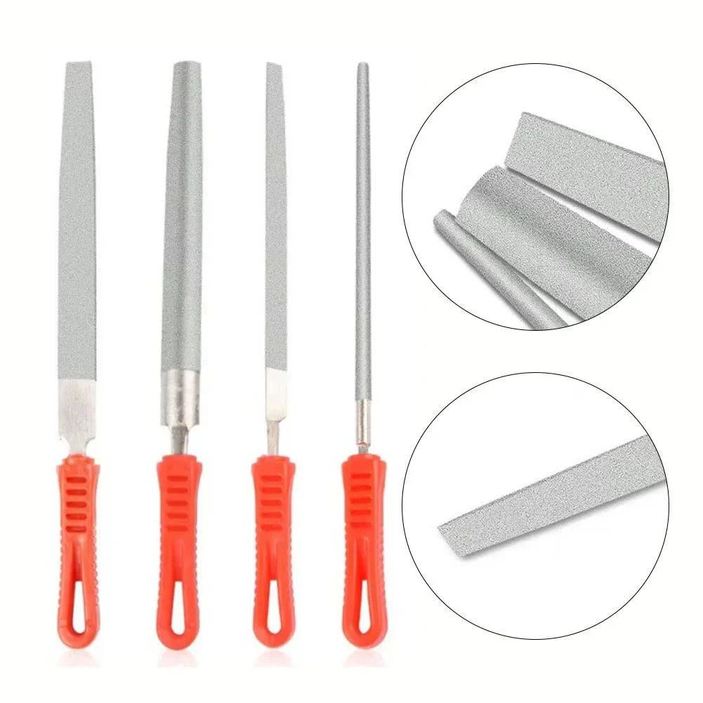 

1pcs 8inch Diamond Flat/semicircle/triangle/round File For Metal Jeweler Stone Polishing Wood Carving Craft Plating Needle File