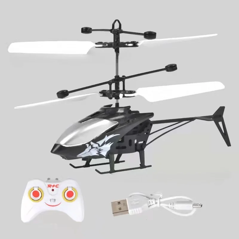 1 Pc Remote-Controlled Aircraft Induction Aircraft Gesture Suspension Charging Animal Helicopter Luminous Toy