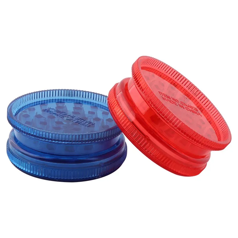 3Parts Plastic Tobacco Smoke Grinder Herb Cheap Spice Crushers 60mm Smoking Accessories