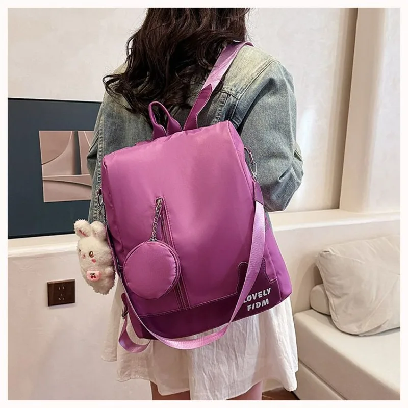 

2025 New Backpack Large Capacity Fashion Bag Schoolbag Versatile Anti-theft Travel Lightweight Backpack Simple and Easy To Use