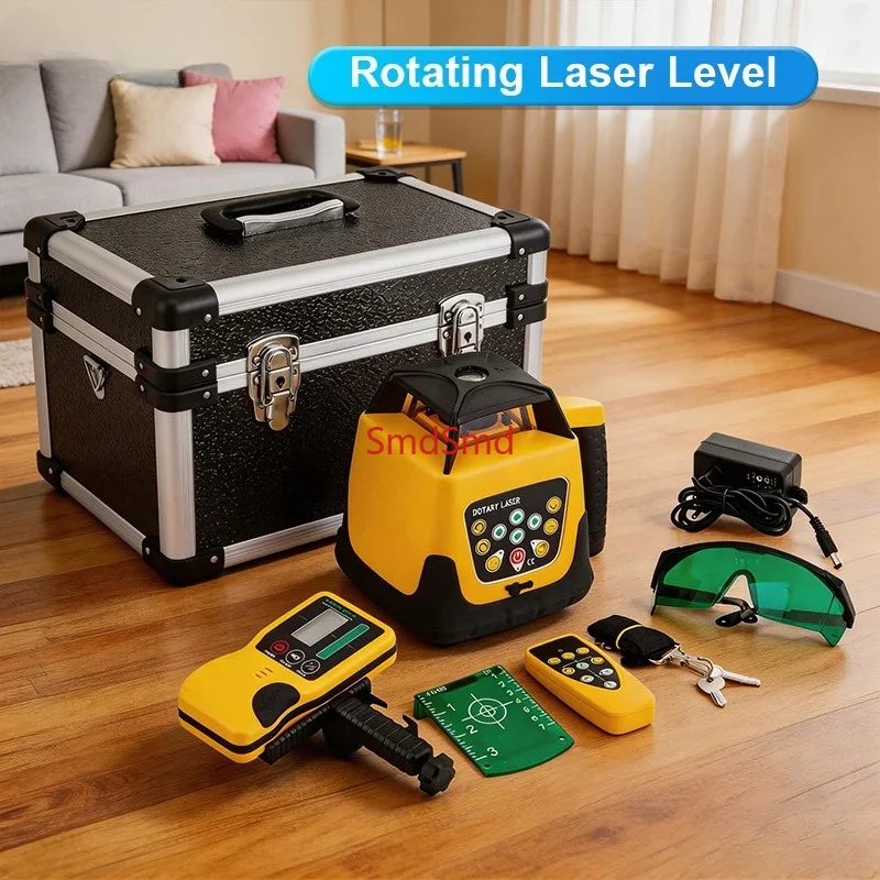600m Self-leveling Rotary Laser Level Vertical Horizontal Cross Line Automaticl Laser Red Green Beam Laser Measurement Tools