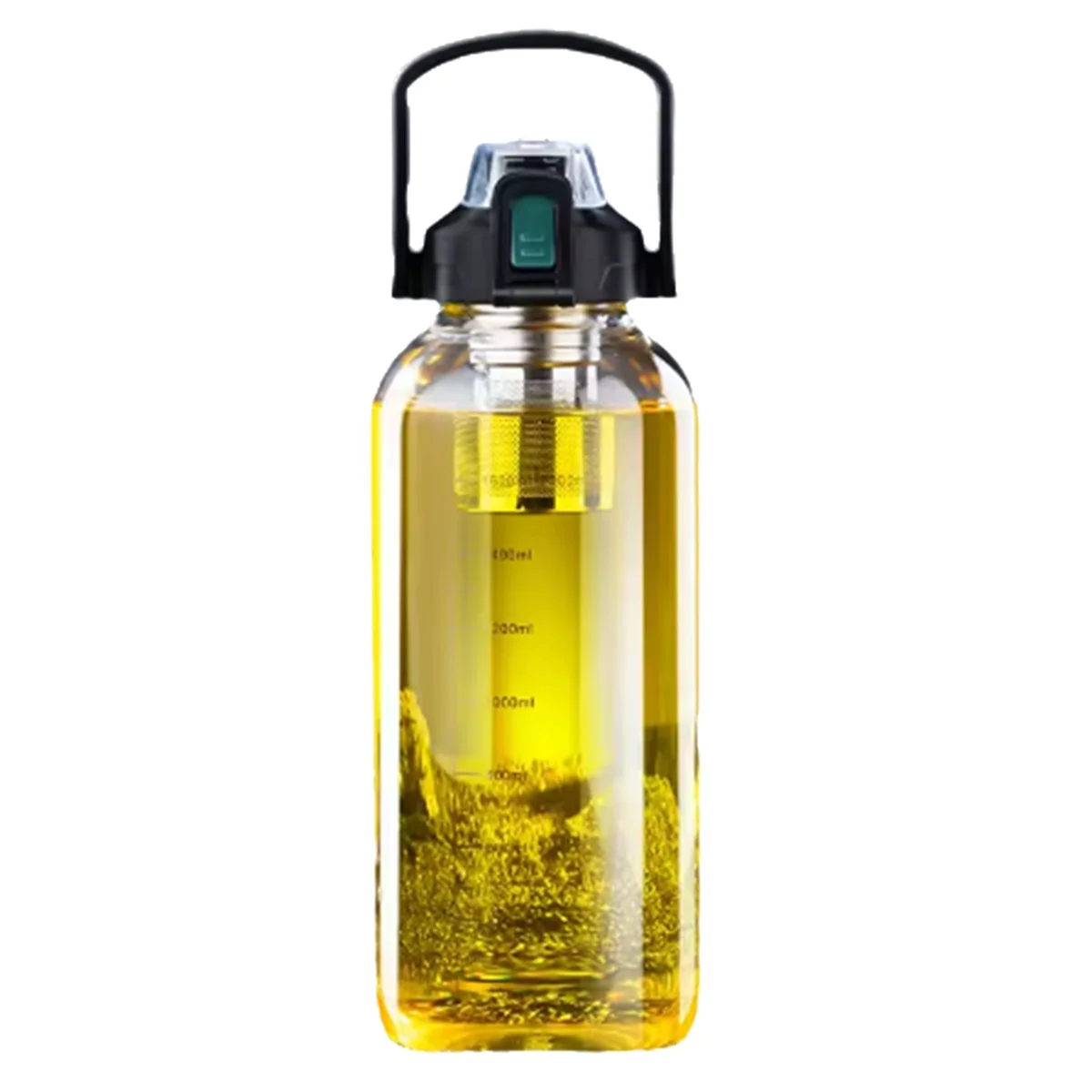 2025+Glass Cup Outdoor Exercise Double Drinking Transparent Glass Simple and Portable Tea Water Separation Mug Drinkware