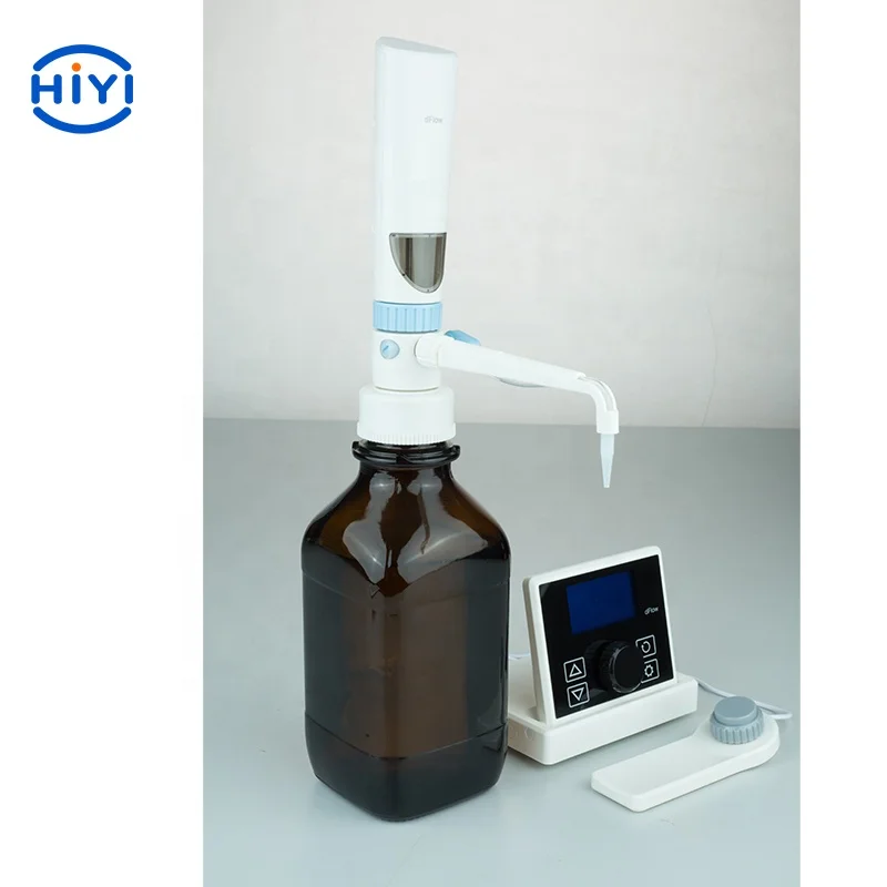 HiYi dFlow  Electronic Bottle-Top  Dispenser Used To water analysis field Ideal for dispensing of  acids saline solutions