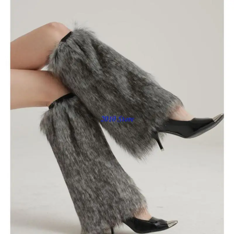 F3MF реалистичные волчьи меха, гетры для косплея, костюм с длинными рукавами, пушистые плюшевые чулки для приключений на одежда