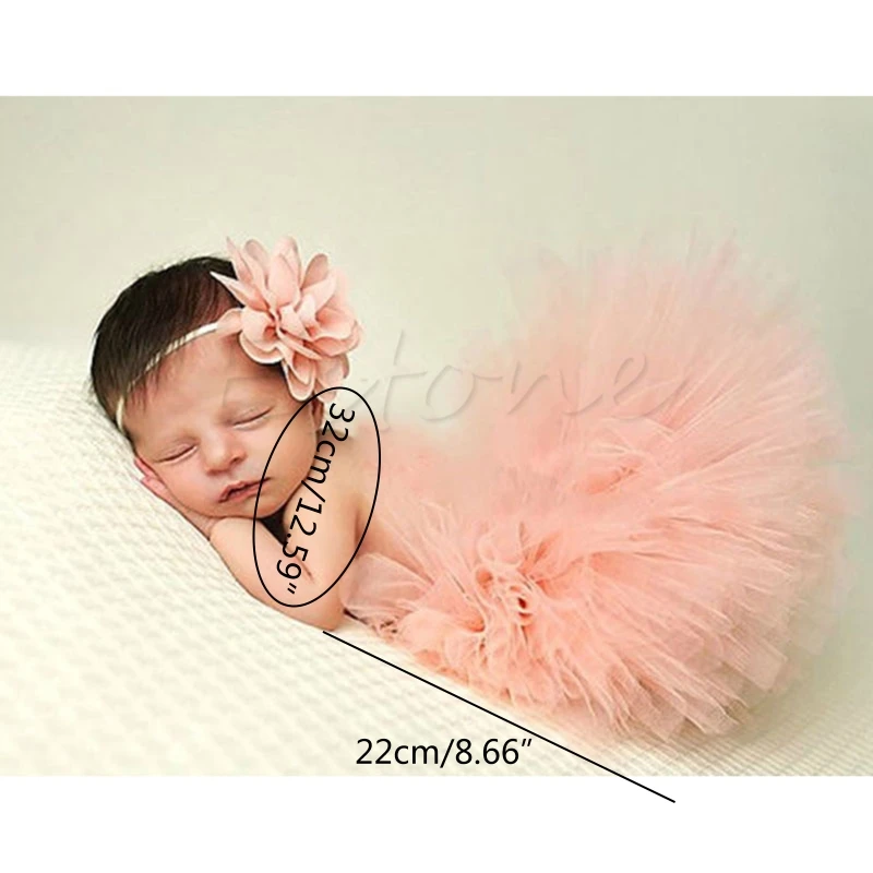 With Matching Flower Headband Set Newborn Photography Props 0-2 Y top quality