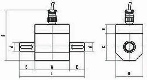 Force load cell rotary dynamic Torsion Transducer Shaft Torque Sensor