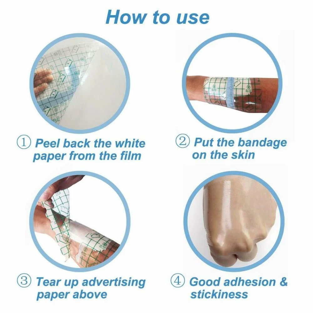 Tattoo Protective Bandage Skin Healing Transparent Waterproof Sticker Medical Breathable Tattoo Aftercare Repair PU Film Tape