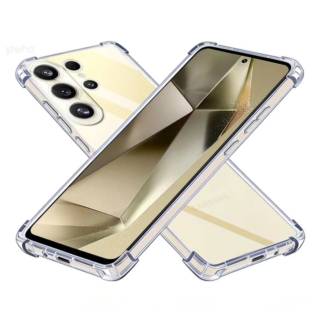 Clear Phone Case For Samsung Galaxy S24 Ultra Transparent Case Shockproof Back Covers, Crystal Clear, Corner Protection