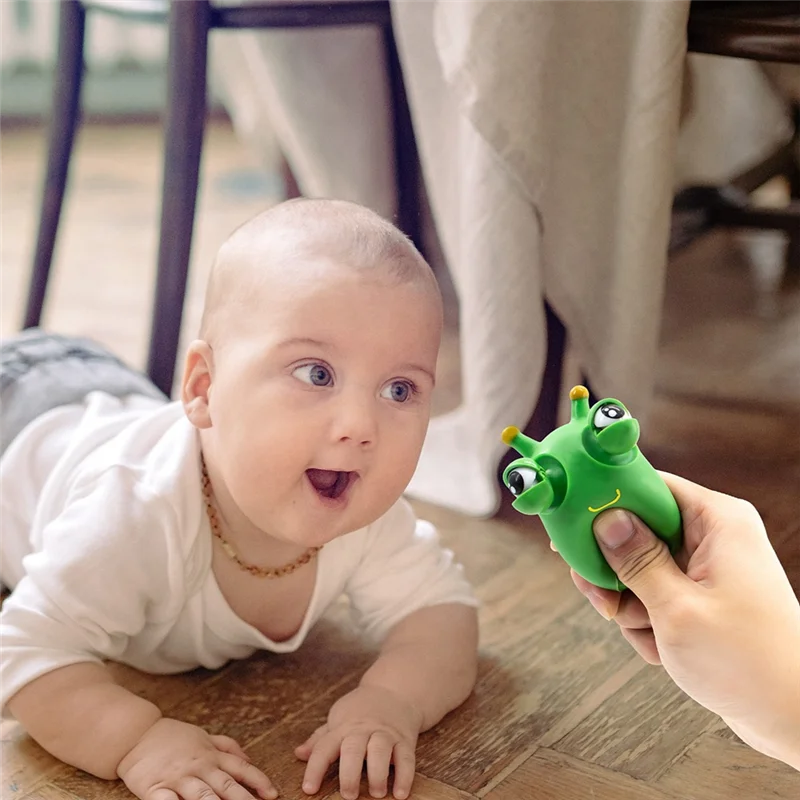 ABWE-6Pack Green Bug Popping Out Eyes Squeeze Fun Sensory Fidget für Kinder zum Stress, Angstzustände und Autismus du verwendet