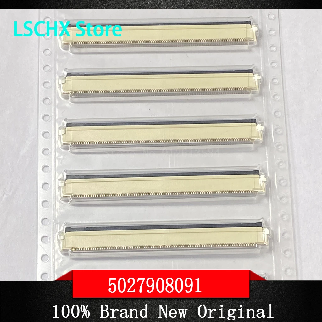 10pcs/lot 502790-8091 5027908091 0.5mm legs width 80PIN flip 100% New and Original