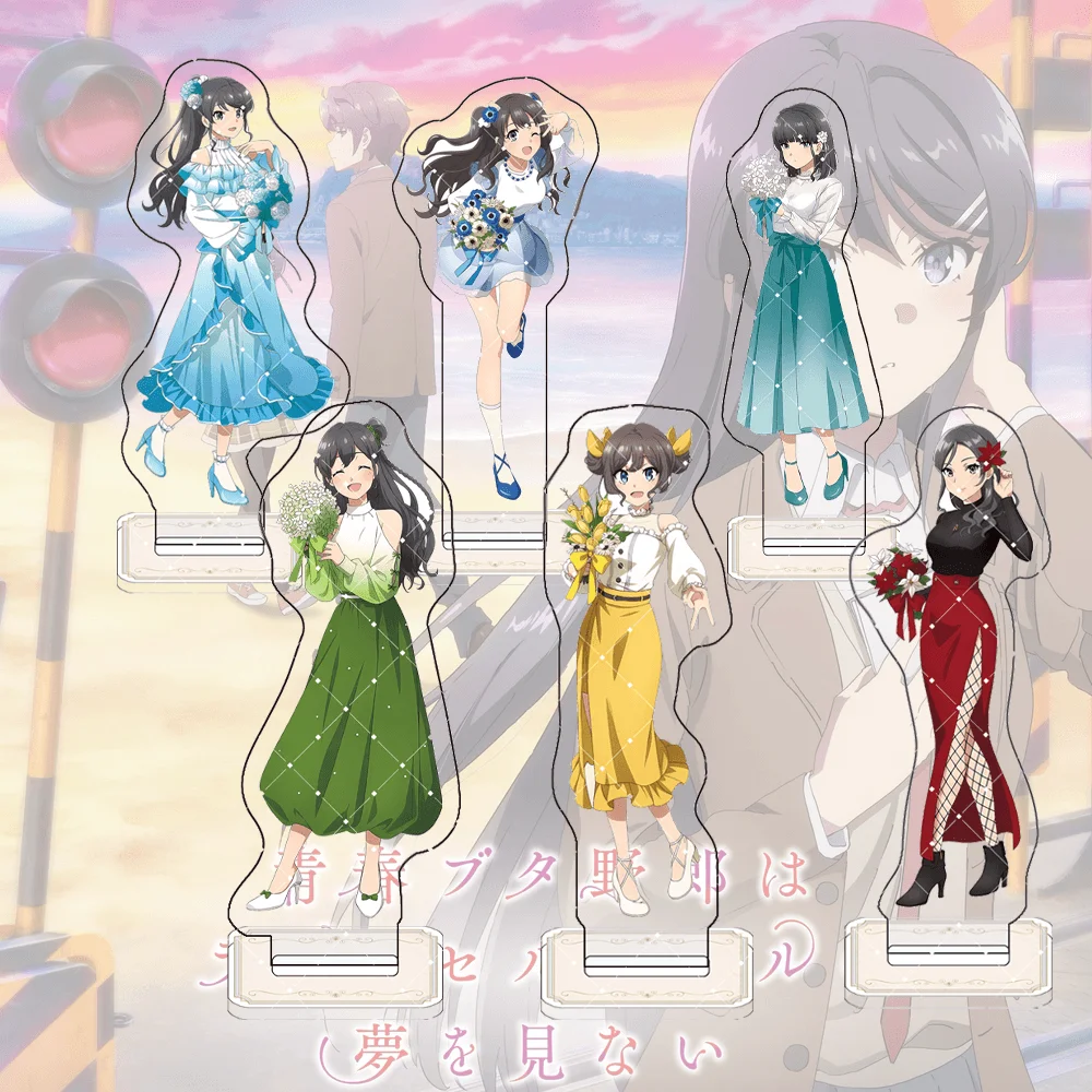 

Rascal Does Not Dream Bunny Girl Senpai Sakurajima Mai 15cm Acrylic Stand Keychain Figure Decor Gift For Anime Fans