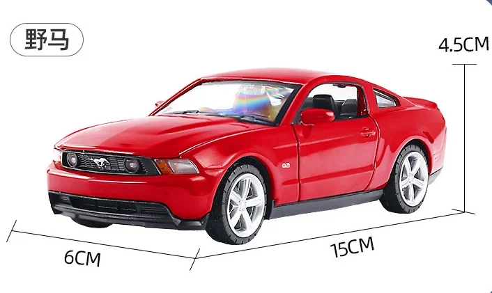 1:32 Ford Mustang GT High Simulation Diecast Car Metal Alloy Model Car Children\'s toys collection gifts F445