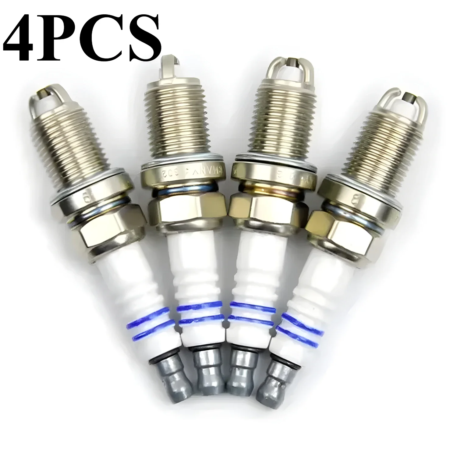 

4PCS FLR8LDCU+ 7404 Spark Ignition Plug Fit for Chevrolet Volkswagen Suzuki BMW Audi Opel 0242229654 +9 7700107916 9195109