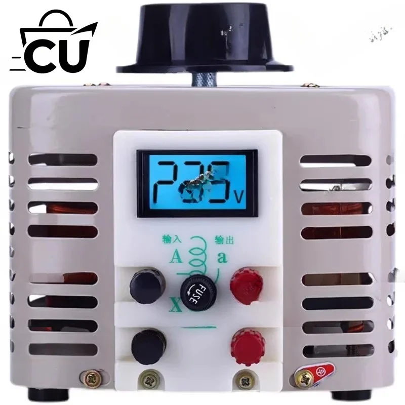 Voltage Regulator 220V Single-phase TDGC2-500W Autotransformer Pointer Table 0-250V Adjustable