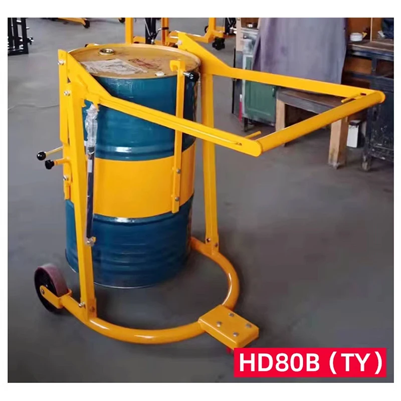 300kg Drum Dispensing Stand Drum Handling Trolley Clamp Manual 200L Tilting Dispensing Trolley Drum Tipping