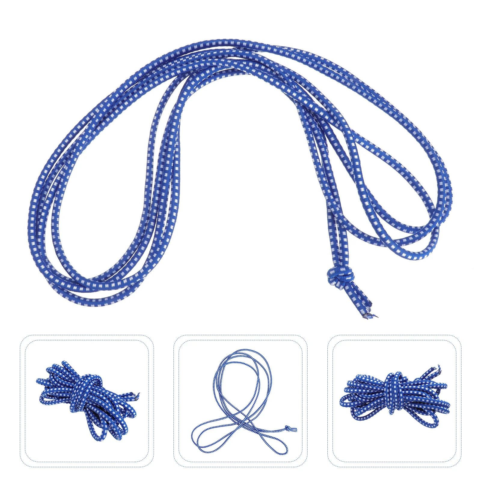 حبل القفز المضحك باللونين الأزرق والأبيض للأطفال، خفيف الوزن وعملي للاستخدام المنزلي والمدرسة، هدية للتمرين الرياضي