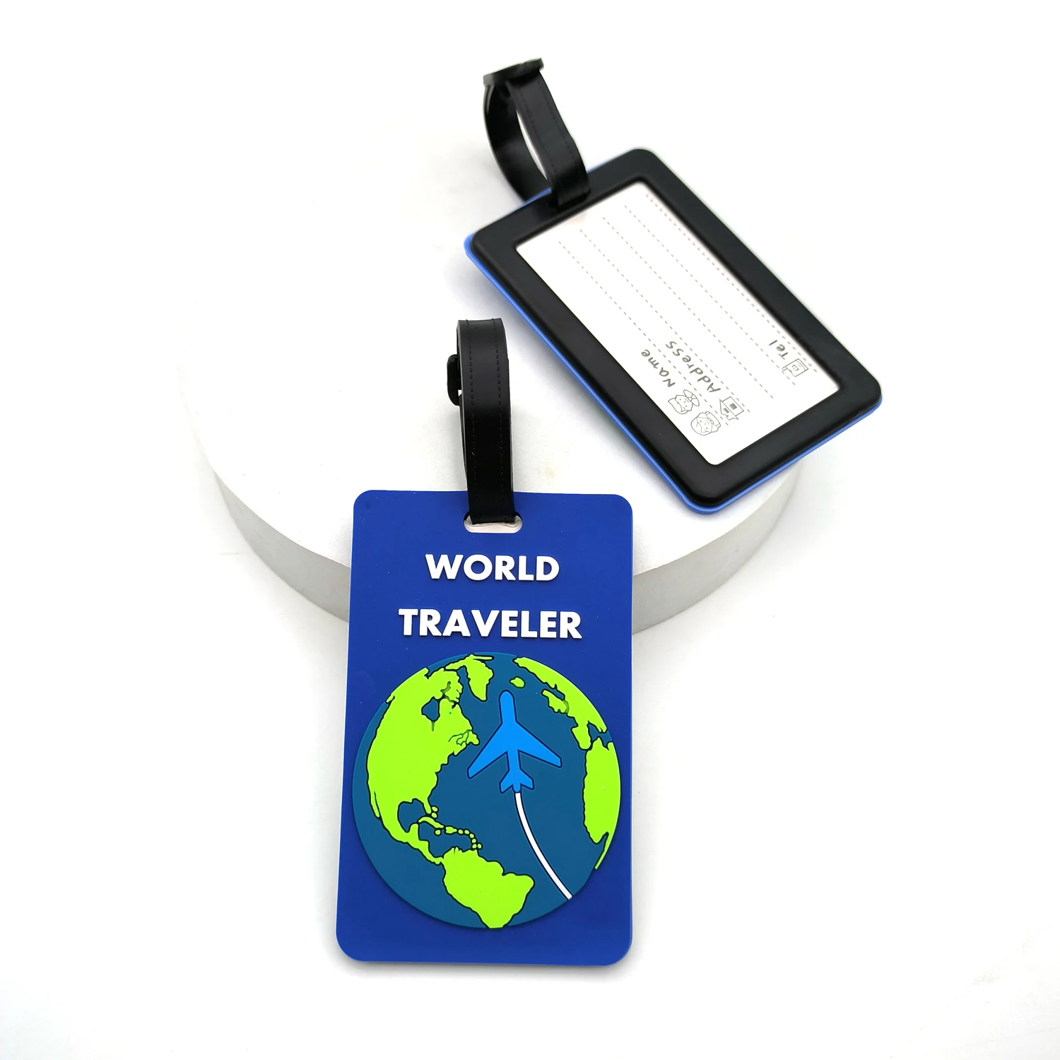 1PCS Travel Accessories Luggage Tag Creative  Suitcase Fashion Style Silicon Portable Travel Holder