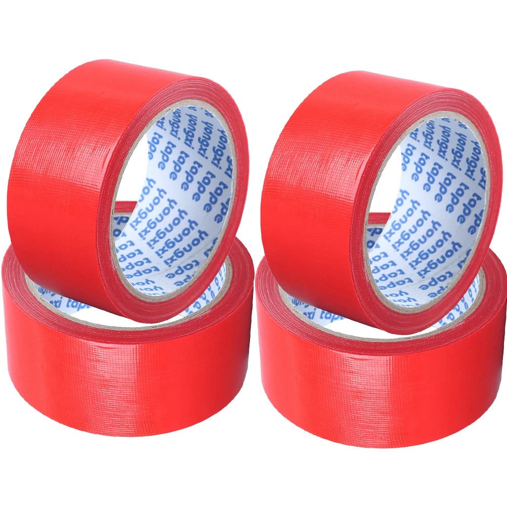 4 Rolls Waterproof Cloth Tape Heavy Duty Duct Manual Surface Protection Polyethylene and Gauze Fiber Strong Long Lasting