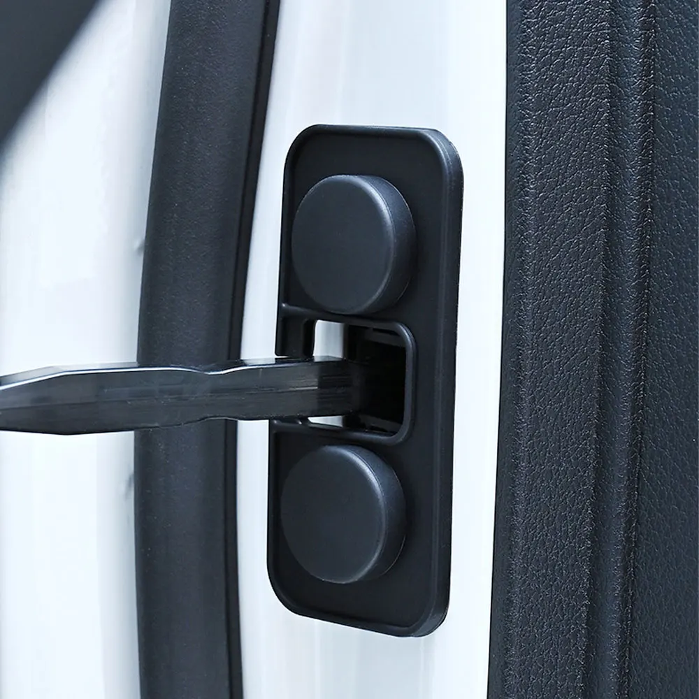 4x Silicone Car Door Stabilizer Lock Protector Cover Shock Absorbing Stopper Case Universal for Auto Door Limiter Arm Guard