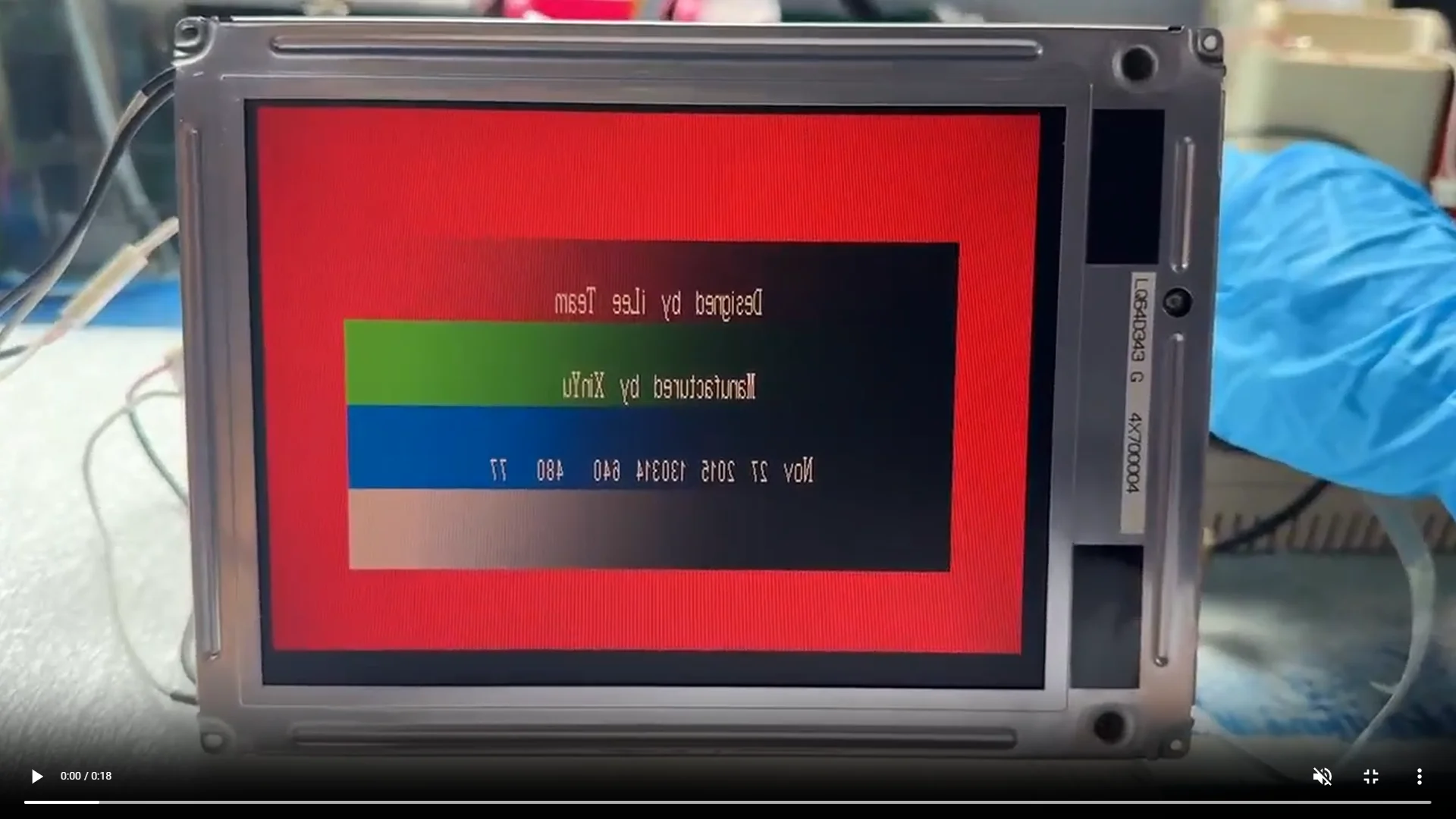 

LQ64D343 Original 6.4-inch 640(RGB)×480 VGA dual CCFL industrial TFT LCD screen in stock