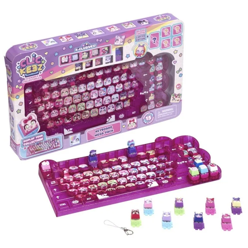 Clickee Mechanische Tastaturfigur Rucksack-Anhänger Schlüsselanhänger Blindbox Dekompressions-Sammelstück Kinderspielzeug – Detail 7
