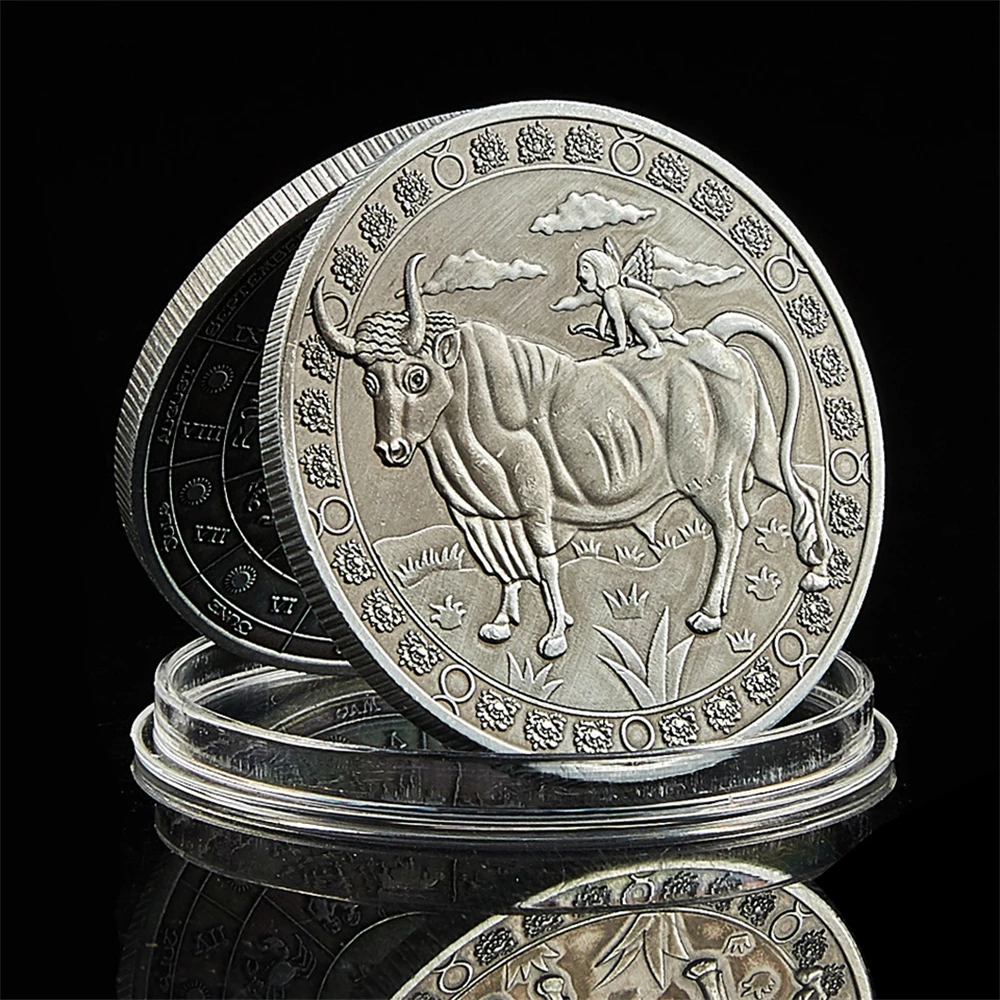 Astrology Constellation Collectible Taurus Token Challenge Zodiac Coin Collectible