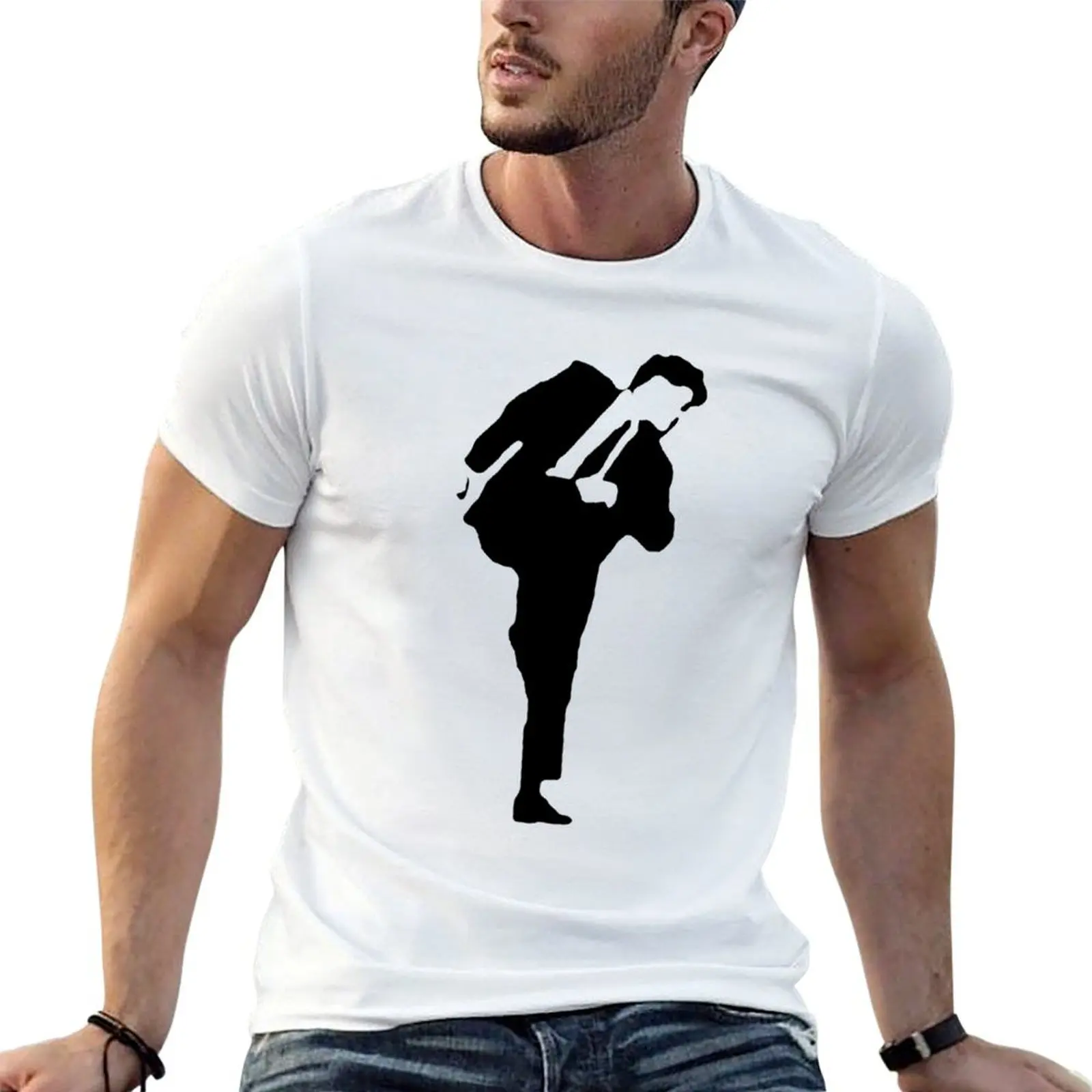 Camiseta con silueta de Luis Miguel, camisetas de algodón para hombre, camisetas 100% de algodón para hombre, camiseta divertida de algodón