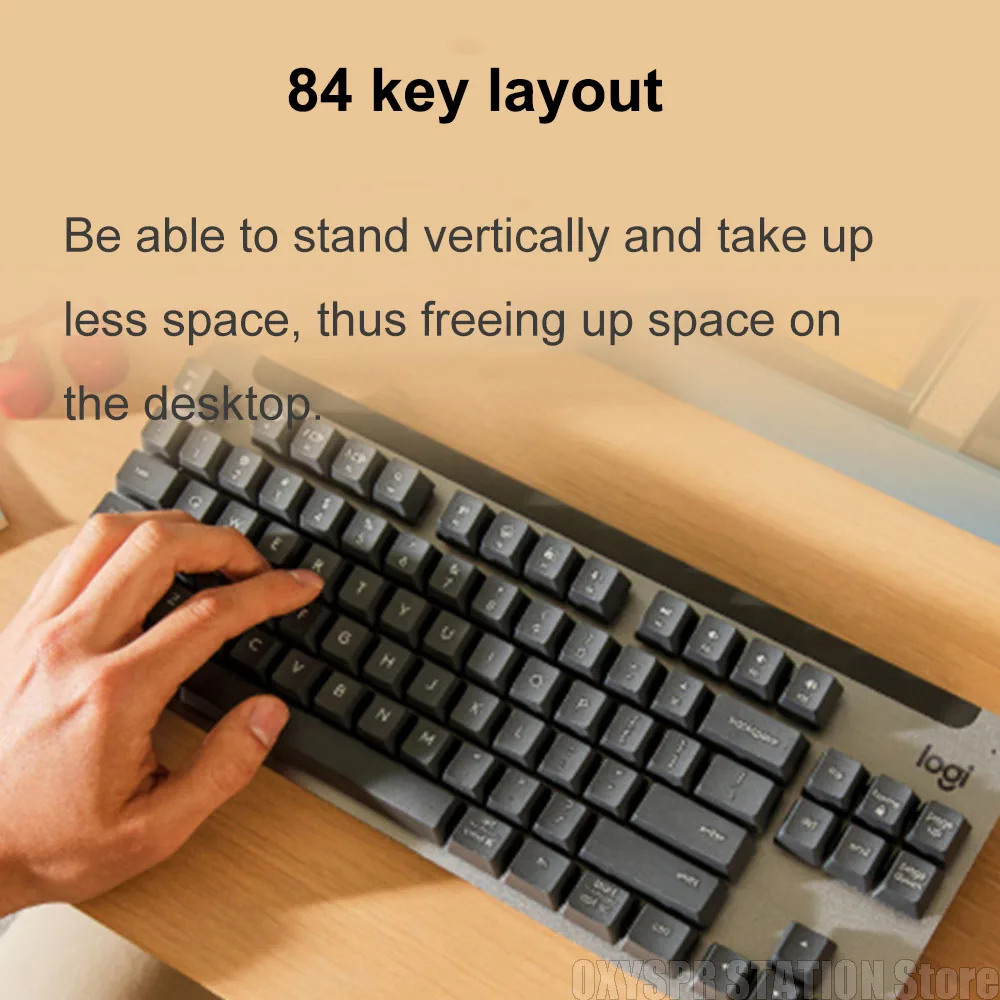 Original Logitech K855 Bluetooth Keyboard Wireless Gaming Mechanical Keyboard 84-key Layout,Multi-platform,Multi-Devices Support