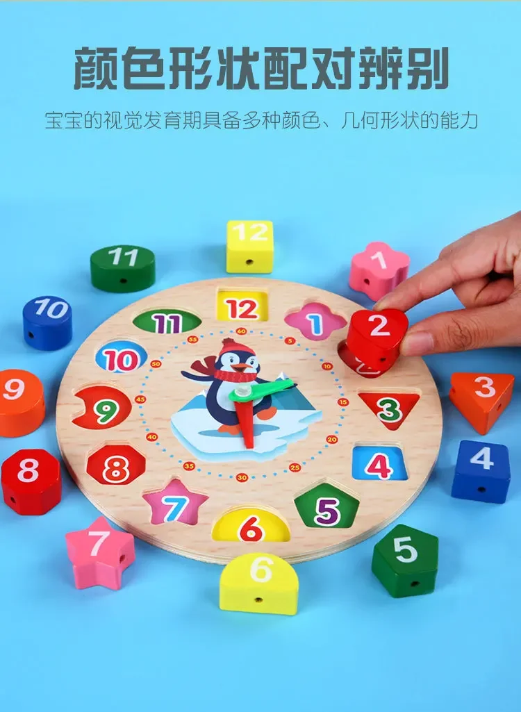 Montessori Toys 2 3 4 Years Educational Child Games Wooden Toys Baby Montessori Puzzle Learning Educational Toys For Children