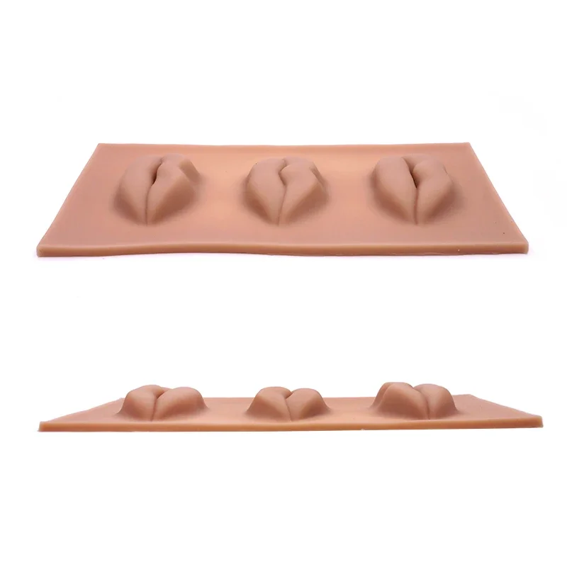 3D Lip Model Latex Tattoo Permanent Makeup Lip Coloring Practice Skin With 3 Type Europe Lip Shape for Lip Blush Technique