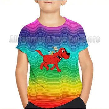 大紅狗克利福德兒童時尚T卹,適合3-14歲兒童,短袖上衣。 12 最佳銷售 大紅狗克利福德 - №3