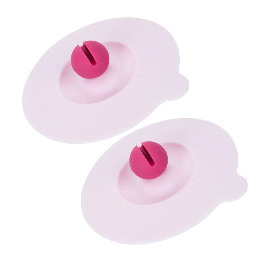2Pcs Small Lightweight Silicone Cup Lids Dustproof Spill Proof for Mugs Cups Bowls Maintain Temp Freshness Cover