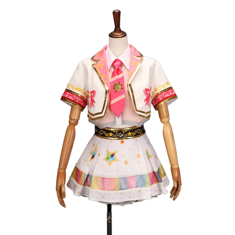 

Anime Aikatsu Hoshimiya Ichigo Cosplay Costume Women Girls Lolita Dress Halloween Christmas Fancy Party Role Play Outfits