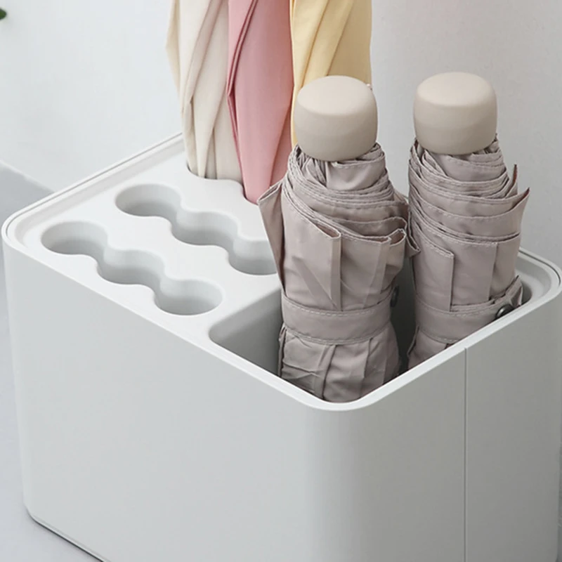 15 Grids Umbrella Storage Holder Shelf Stand Rack Water Drainer Long Short Umbrella Storage Box Container Home Office Organizer