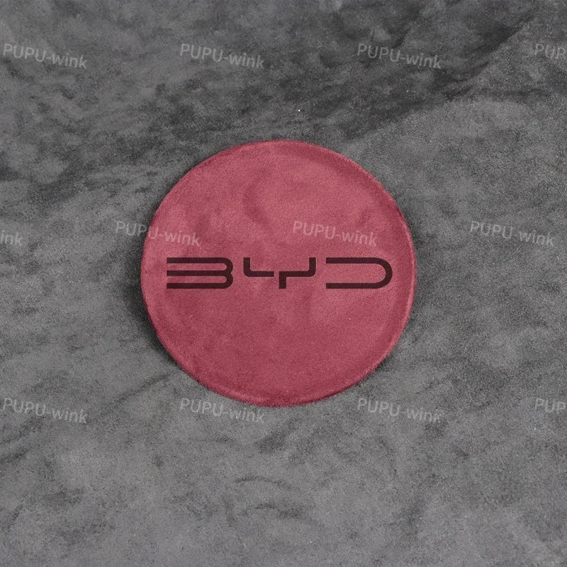 BYD Atto3 يوان زائد ختم دولفين النورس عجلة توجيه سيارة مركز ملصق الفولاذ المقاوم للصدأ غطاء من جلد الغزال ATTO 3 EV اكسسوارات