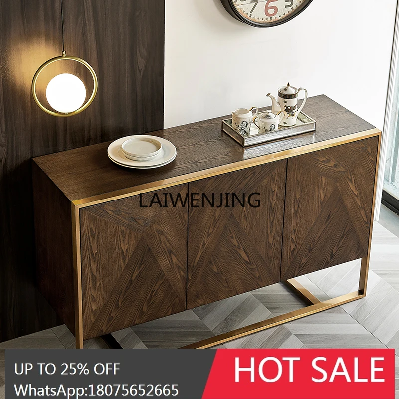 American light luxury creative entry foyer cabinet guest restaurant dining side high-quality storage cabinet