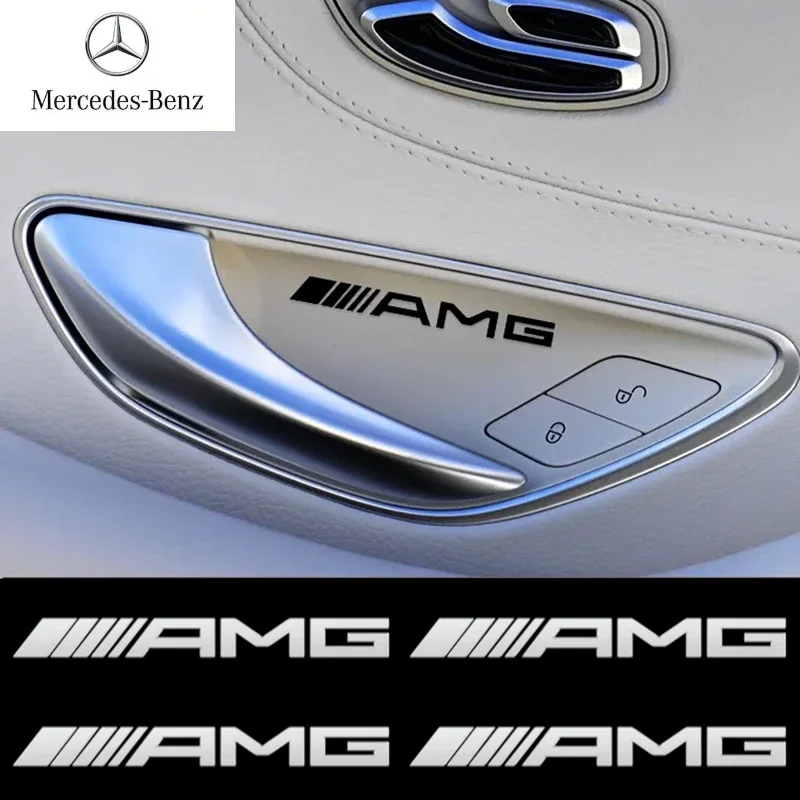 Automotive metal stickers AMG car stickers decorative decals are suitable for Mercedes-Benz AMG W124W212W204W211W168W213W205W210